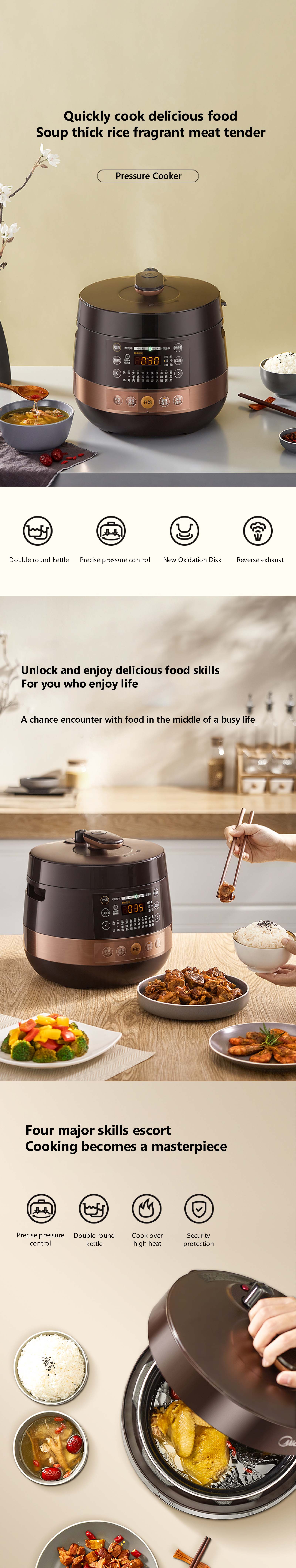 Wholesale Xiaomi Mijia Smart Electric Pressure Cooker 5L APP Control Instant  One-Touch Pressure Pot Rice Cooker/Steamer/Slow Cooker 220V From  m.