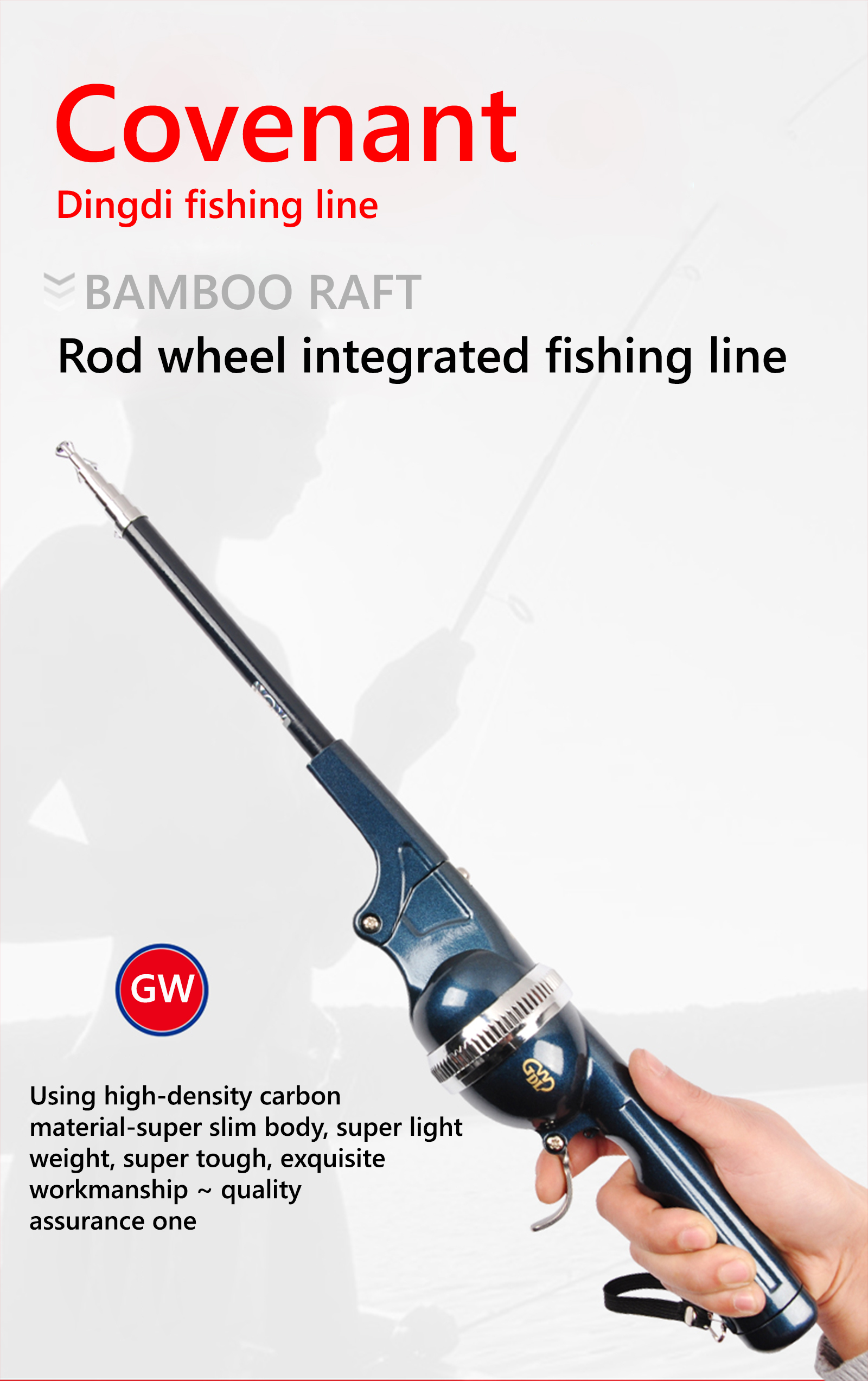 Portable Ultra Folding Throwing Rod Set Mini Travel Fishing Rod