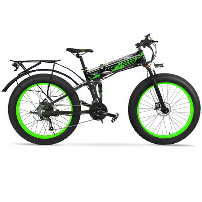 Electric Mountain Bike Bicycle 26-inch Fat Tire Foldable OTTO T500 Shimano