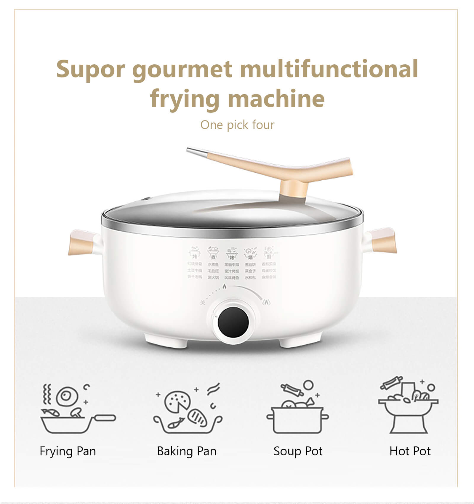 instant pot Supor pressure cooker Pot 220V 5L Rice Cooker intelligent 2200W  IH Double inner pot multifunctional electric cooker - AliExpress