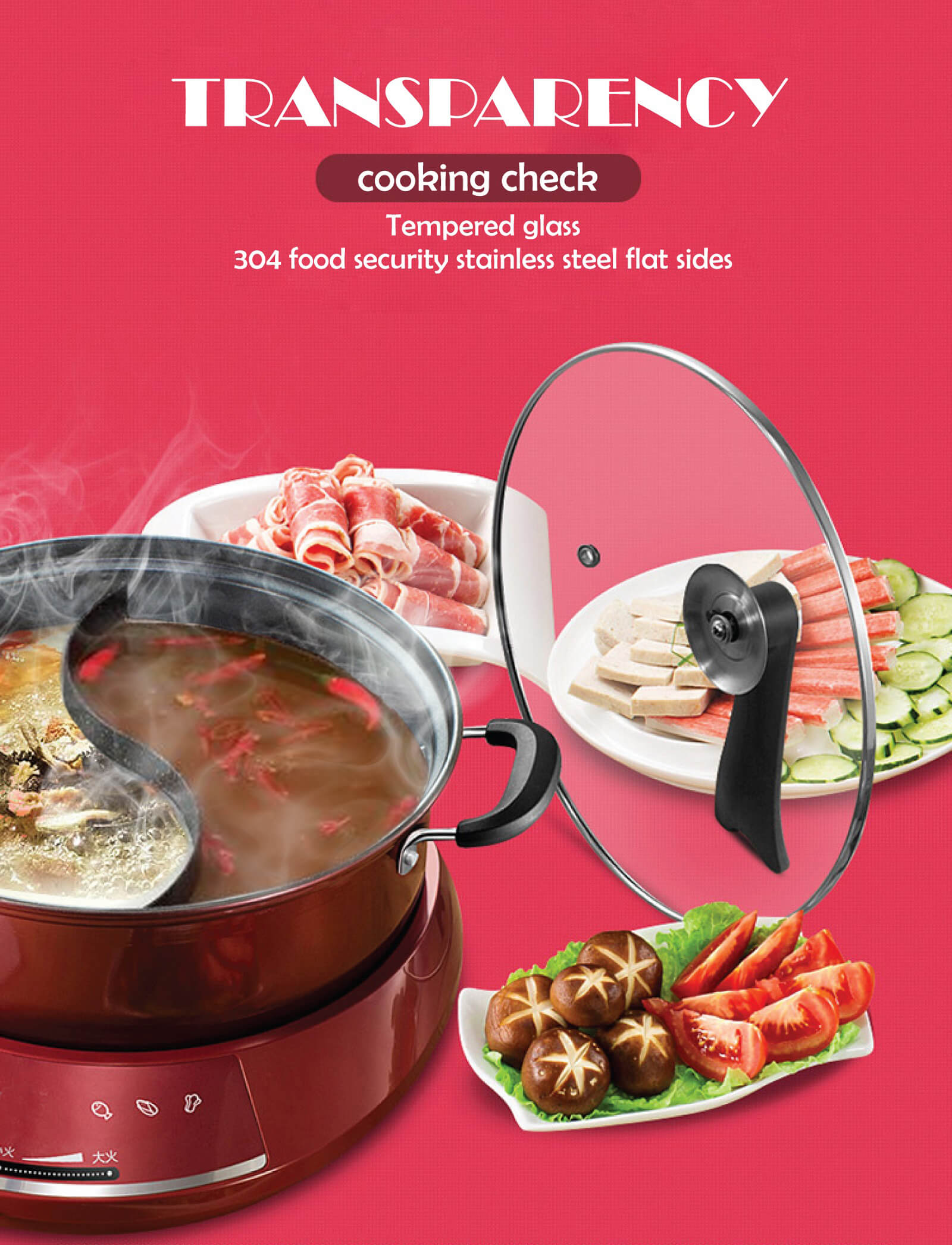 Multifunctional Boiling Pot, Hot Pot, Stir Fry, Braised Steam, Non Stick Electric  Boiling Pot, Can Be Steamed On Two Fires Boiled Under The Steam, Enjoying A  Double Delicious Taste. It Can Be
